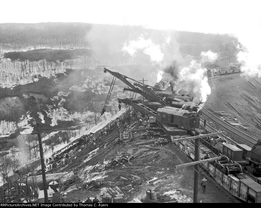 PRR "Red Arrow" Wreck, Recovery, #8 of 14, 1947